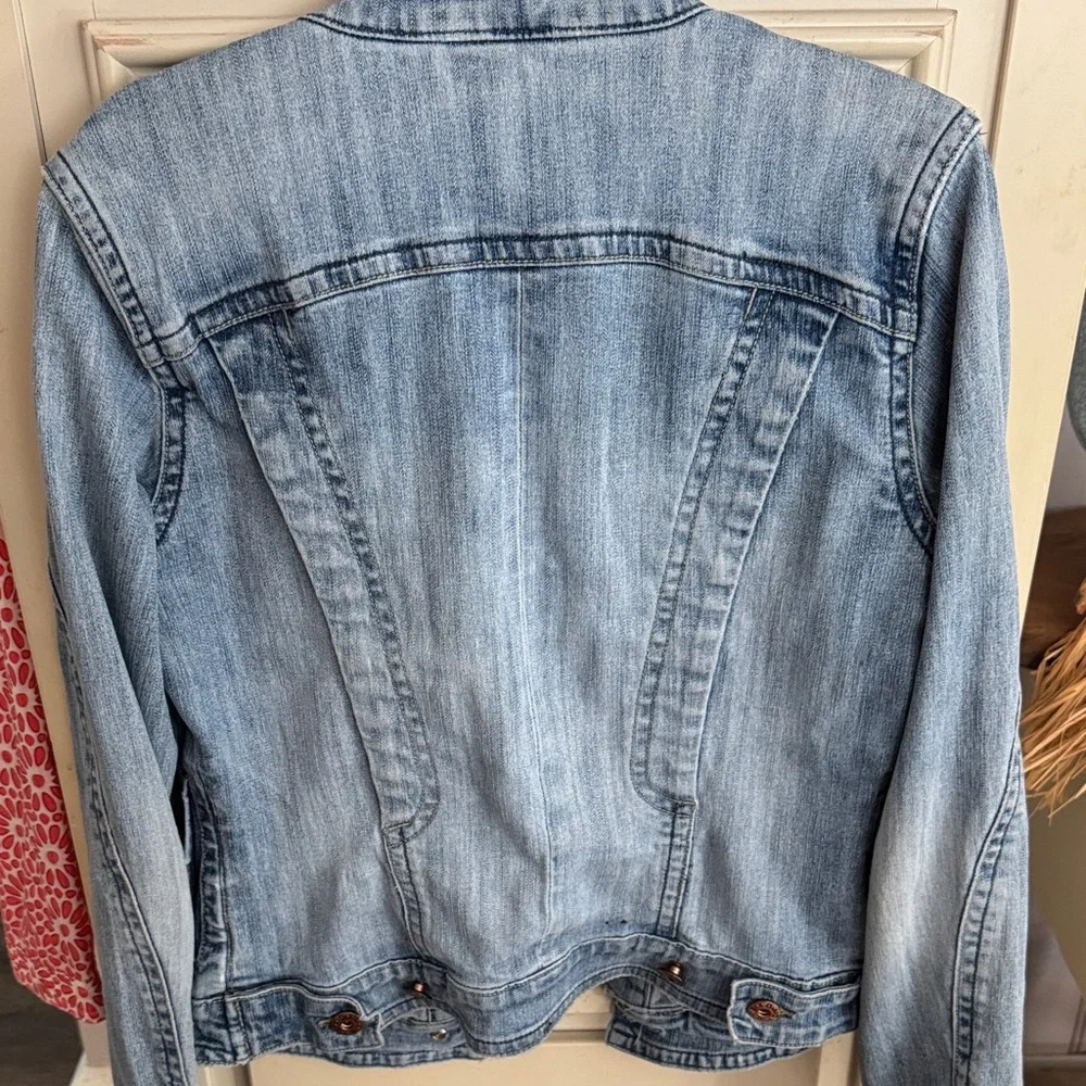 Rocawear Light Blue Denim Jacket with Contrast Stitching